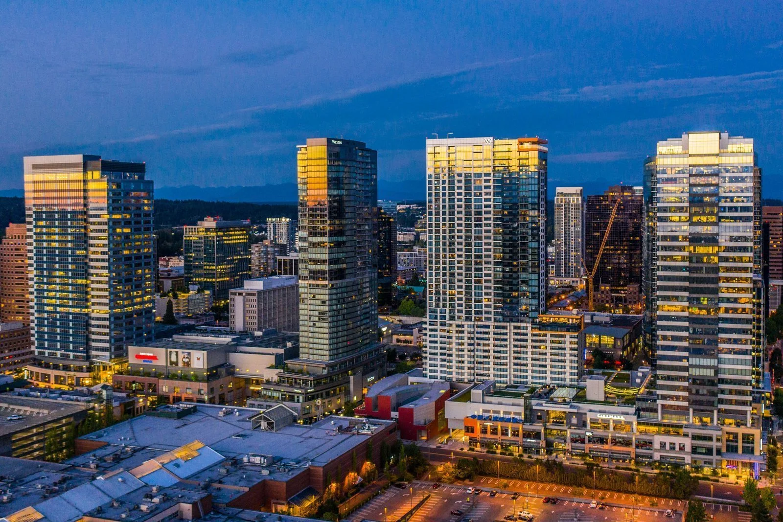Bellevue seen from above
