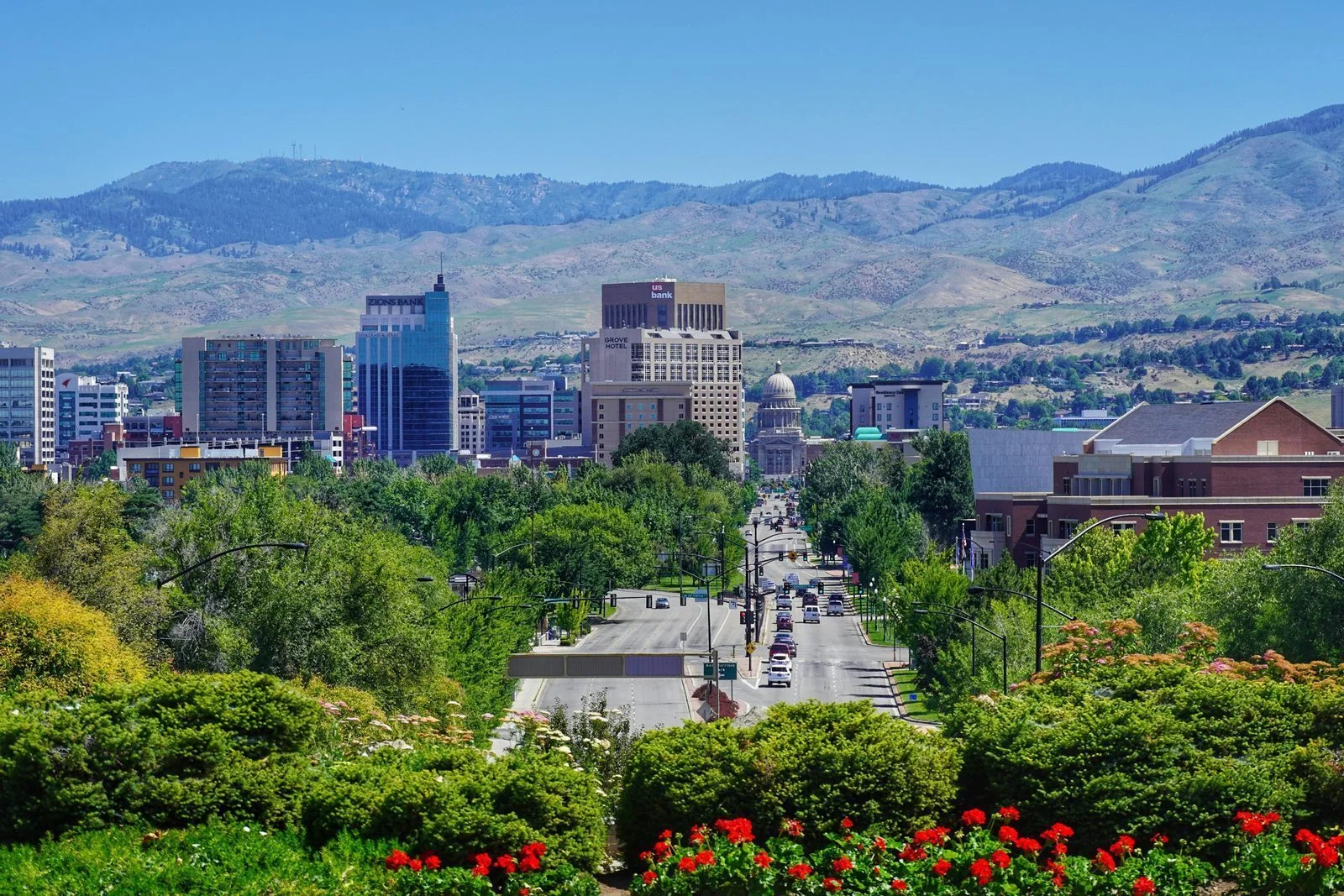 Boise seen from above