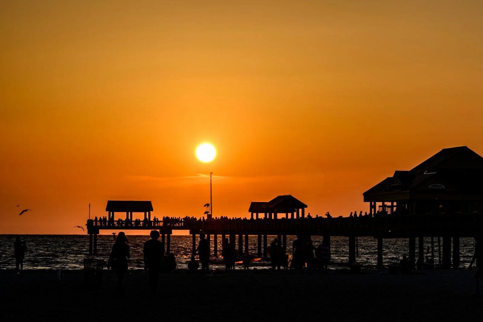 Clearwater Beach seen from above