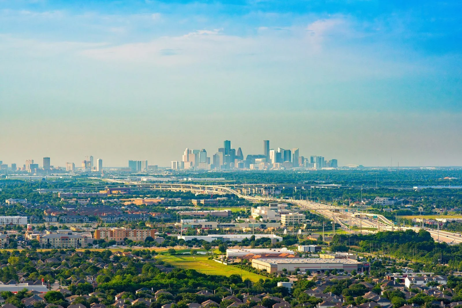 Houston seen from above