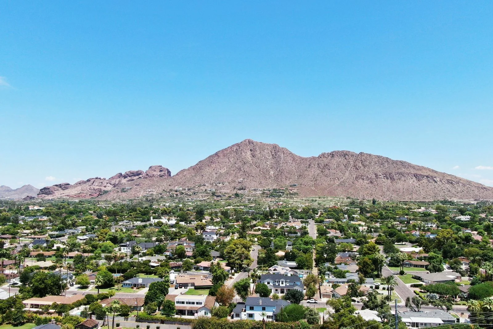Phoenix seen from above